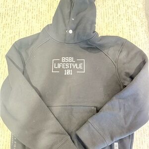 Baseball Lifestyle 101 Black Boys Hoodie Sweatshirt